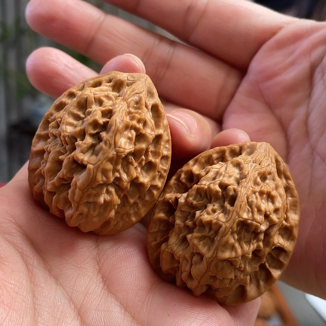 桃核把件37×36×45尺精修打底十三陵鸡心CN01428