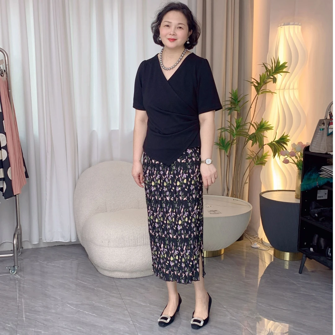 【半身裙】2025新款花蕊碎花田园风高级设计感裙子 裙子女夏款