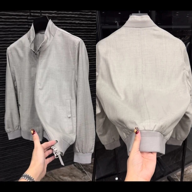 春夏轻奢定位款天丝亚麻混纺外套9731