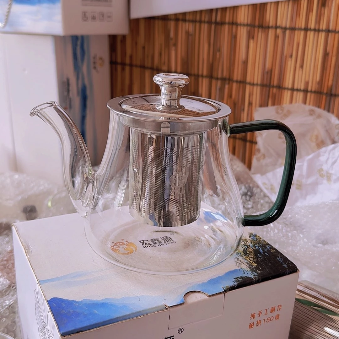 高硼硅玻璃茶水分离款瑕疵H665绿03