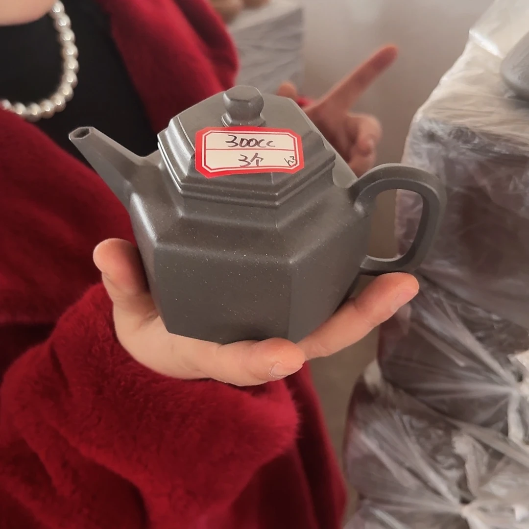 紫砂茶壶黄龙山原矿天青