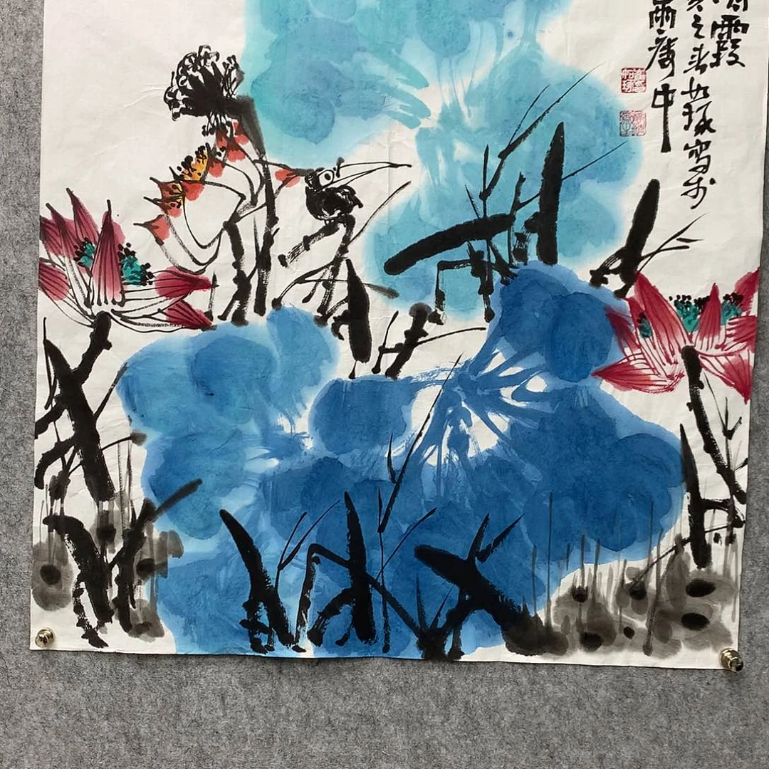 国画崔老师斗方作品