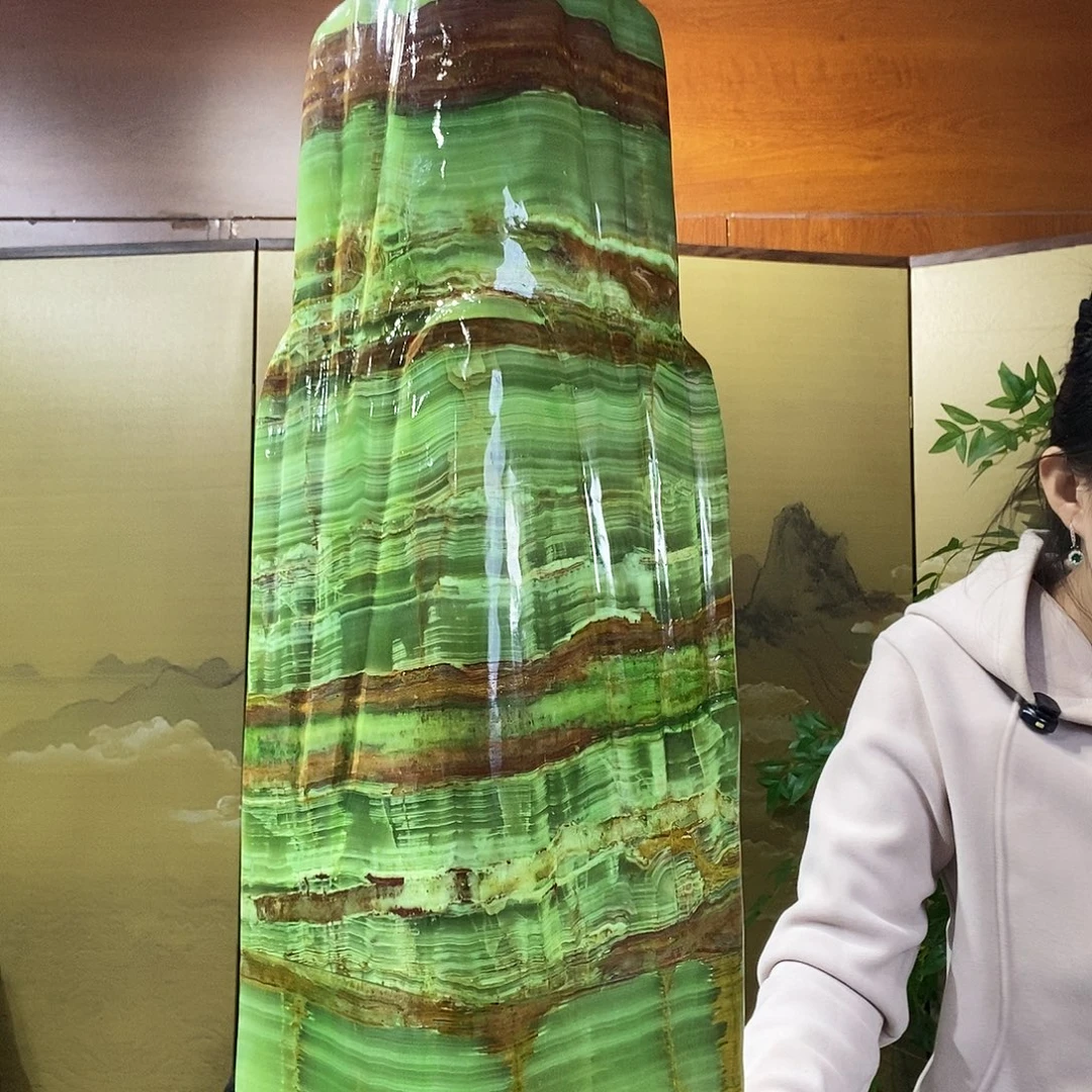 石材山水画作品摆件