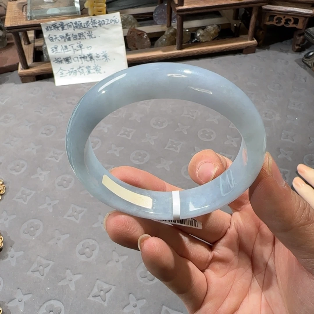 翡翠未镶嵌手镯58.6圈口
