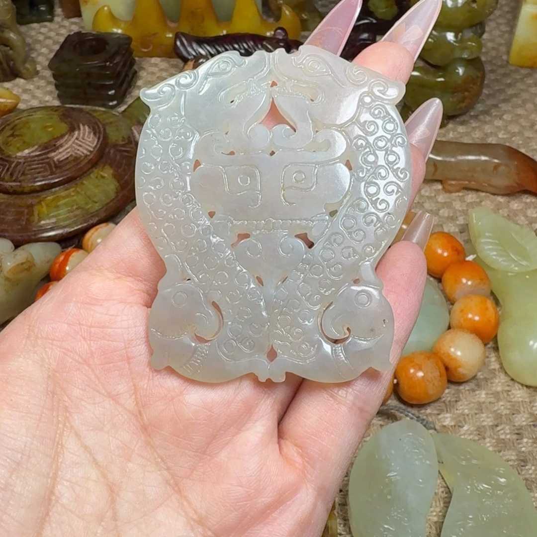 白玉菩提吊坠挂件