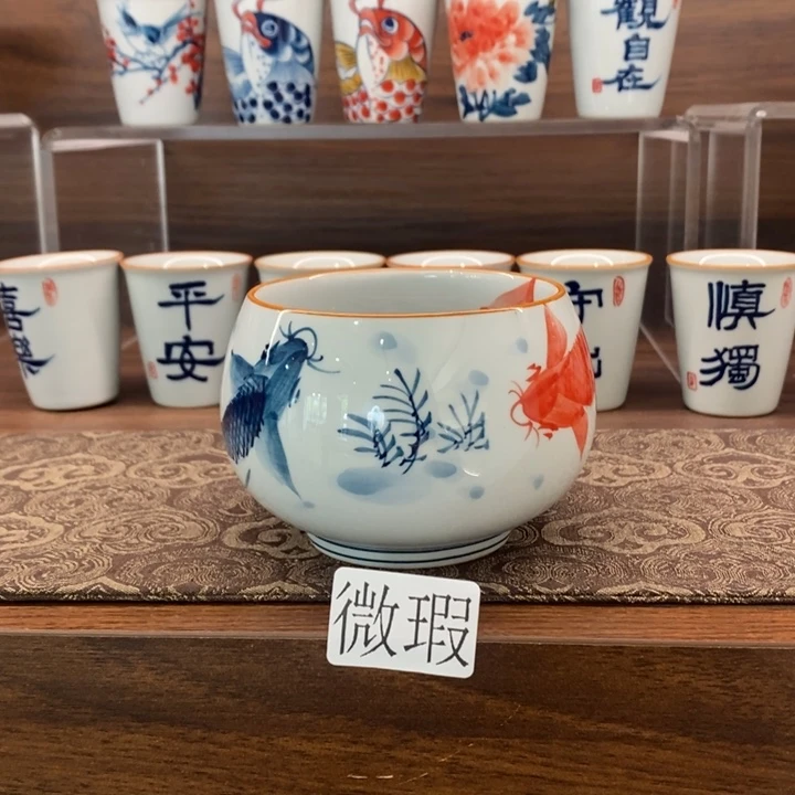 釉下老陶泥手工绘制