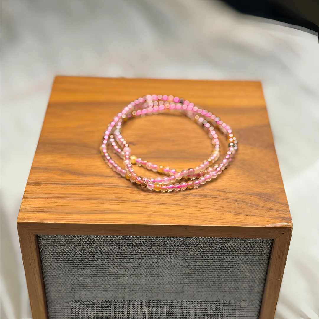 慕润斋 天然多宝超七水晶3MM多圈手串diy能量手串多样性发其一