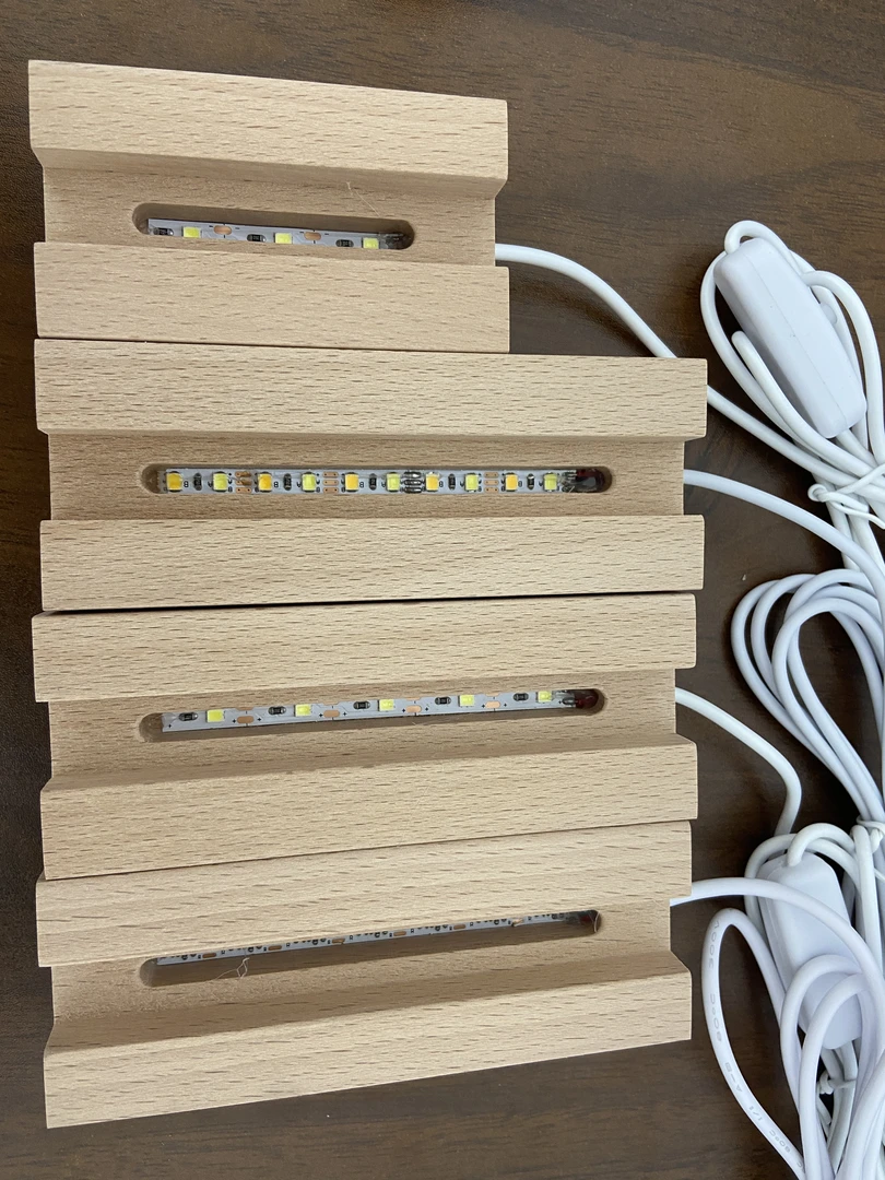 12CM/8CM原神崩铁专属实木led发光灯座