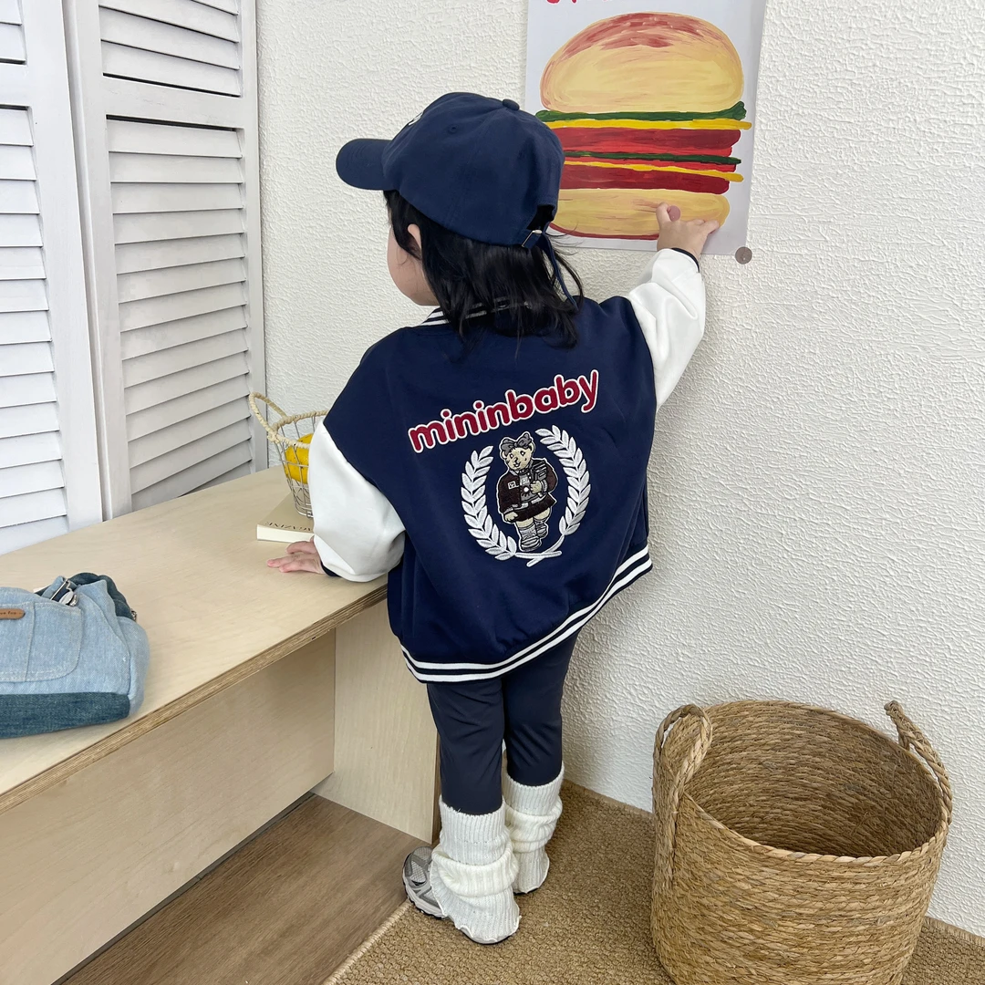 【棒球服】Q2514WT棒球服外套鱼子酱品牌女童童装