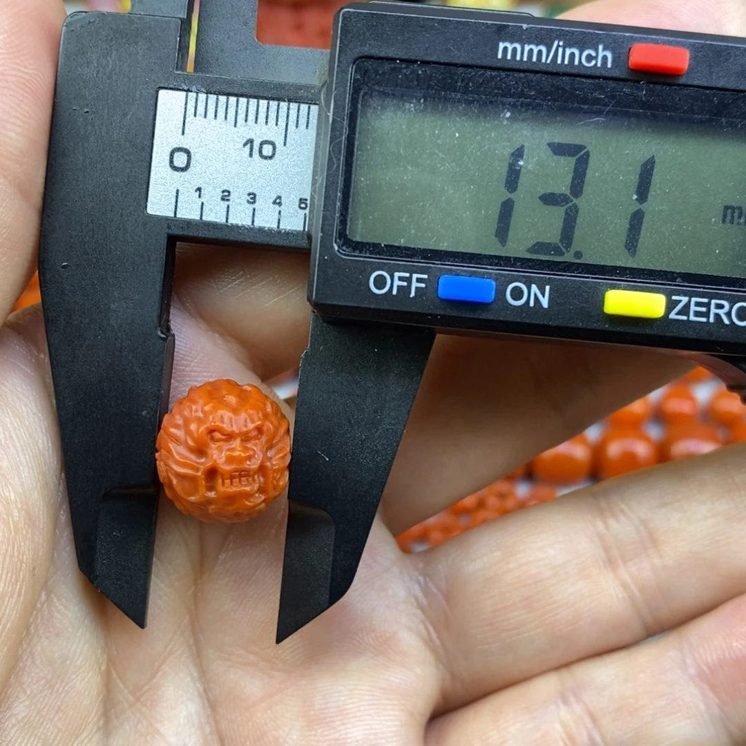 南红玛瑙未镶嵌龙珠13mm