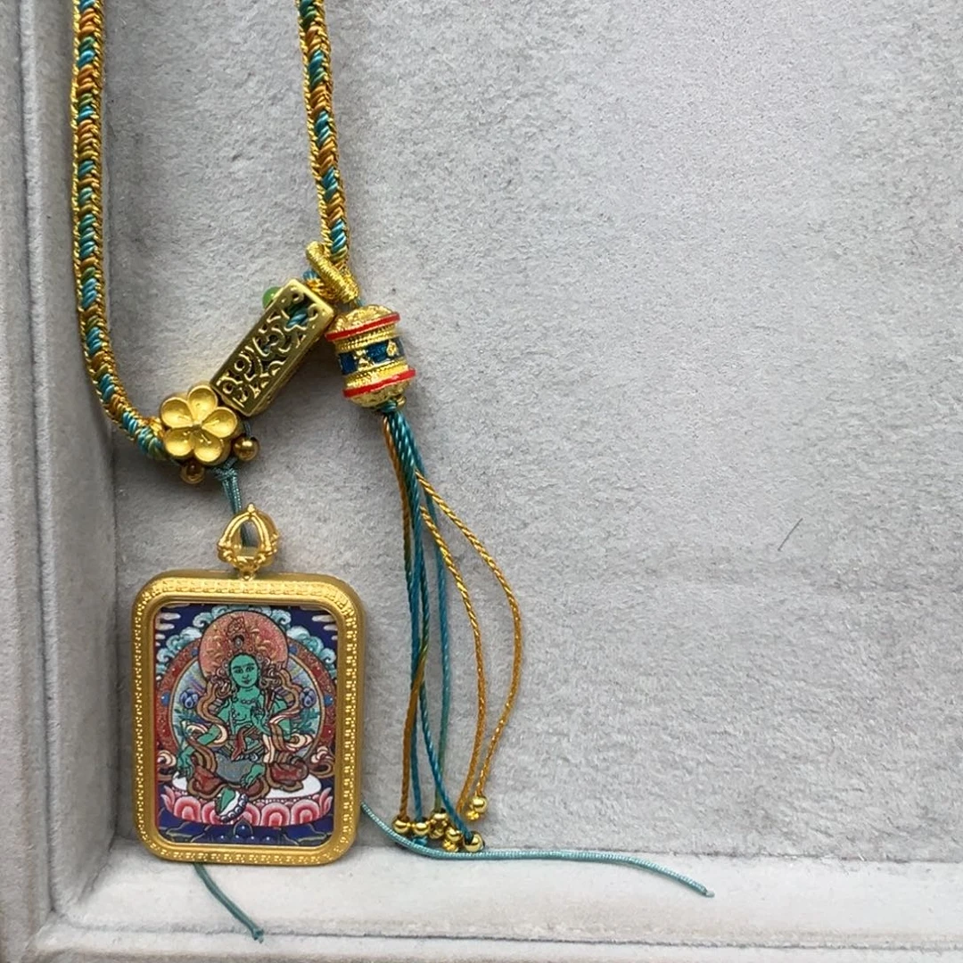 吊坠秋****H绿度母小方绳子4号绿