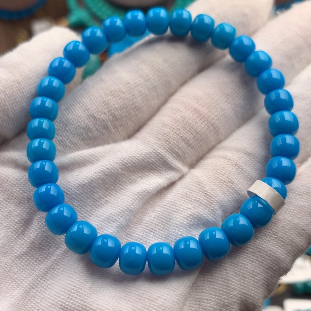 绿松石未镶嵌绿松石6.5mm