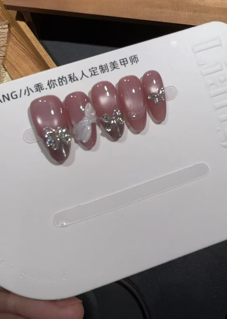 【香芋蝴蝶2.0】高端 纯手工 定制 穿戴甲 轻奢美甲显白气质穿戴式