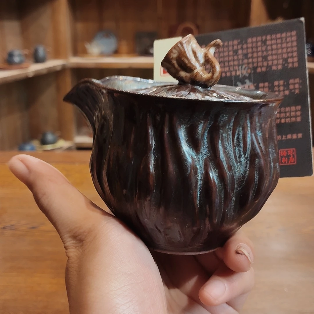 柴烧老岩泥茶器皿