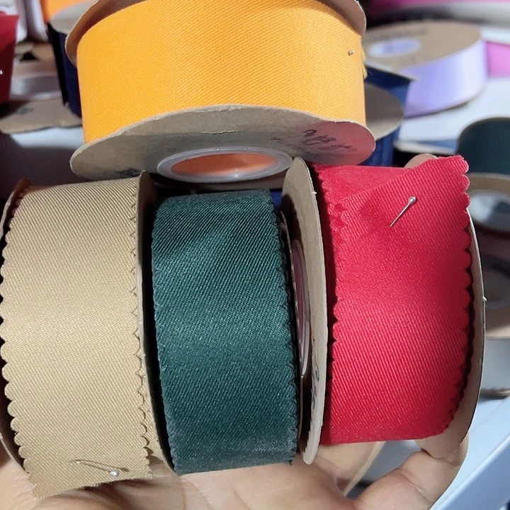 斜纹压布条4厘米宽的4色各10码