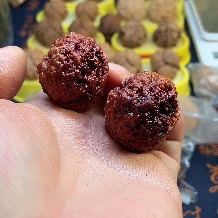 文玩核桃把件16七彩五毒蟾38