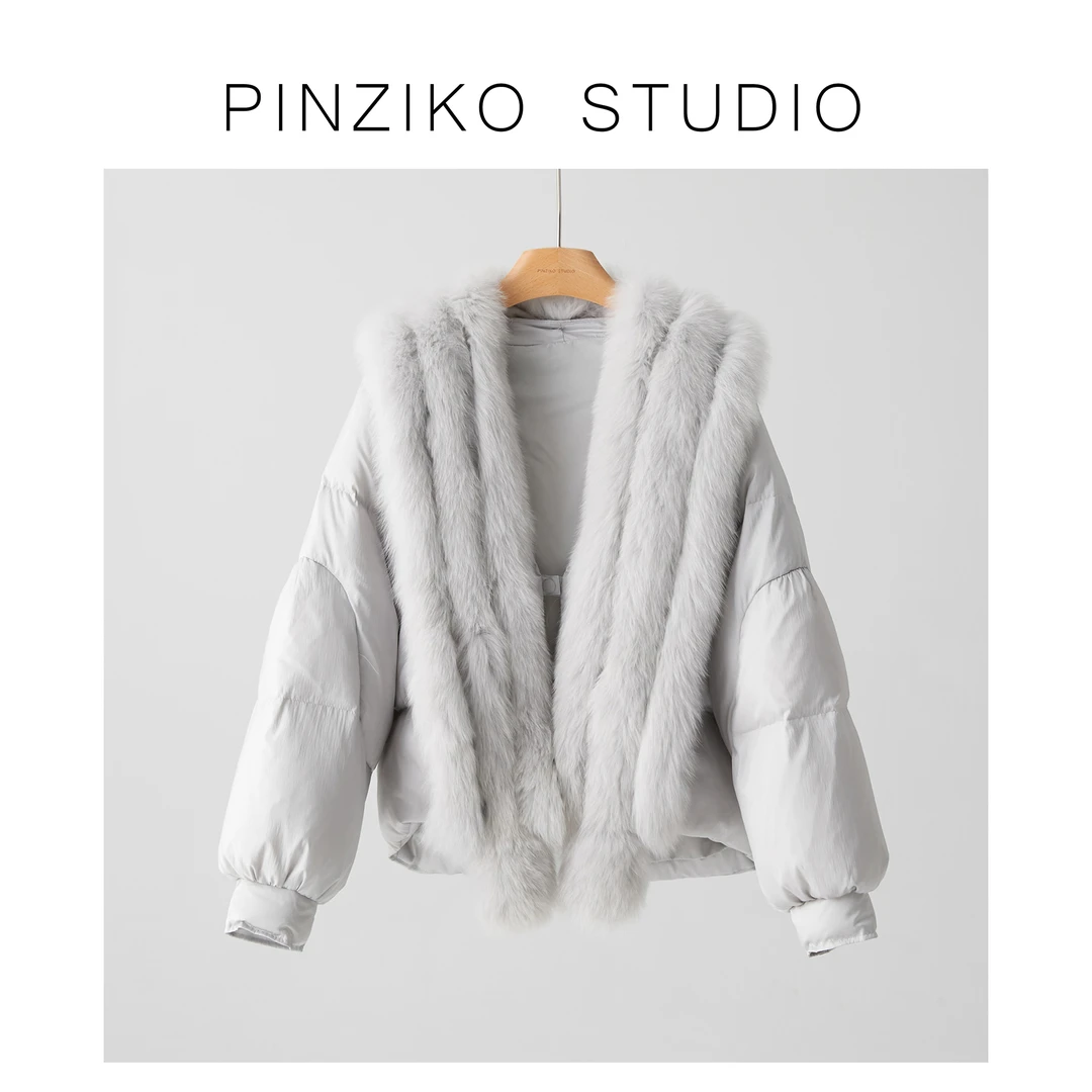 【年终宠粉大促】【PINZIKO】追光者鹅绒服~狐狸大毛领90鹅绒服TJA576