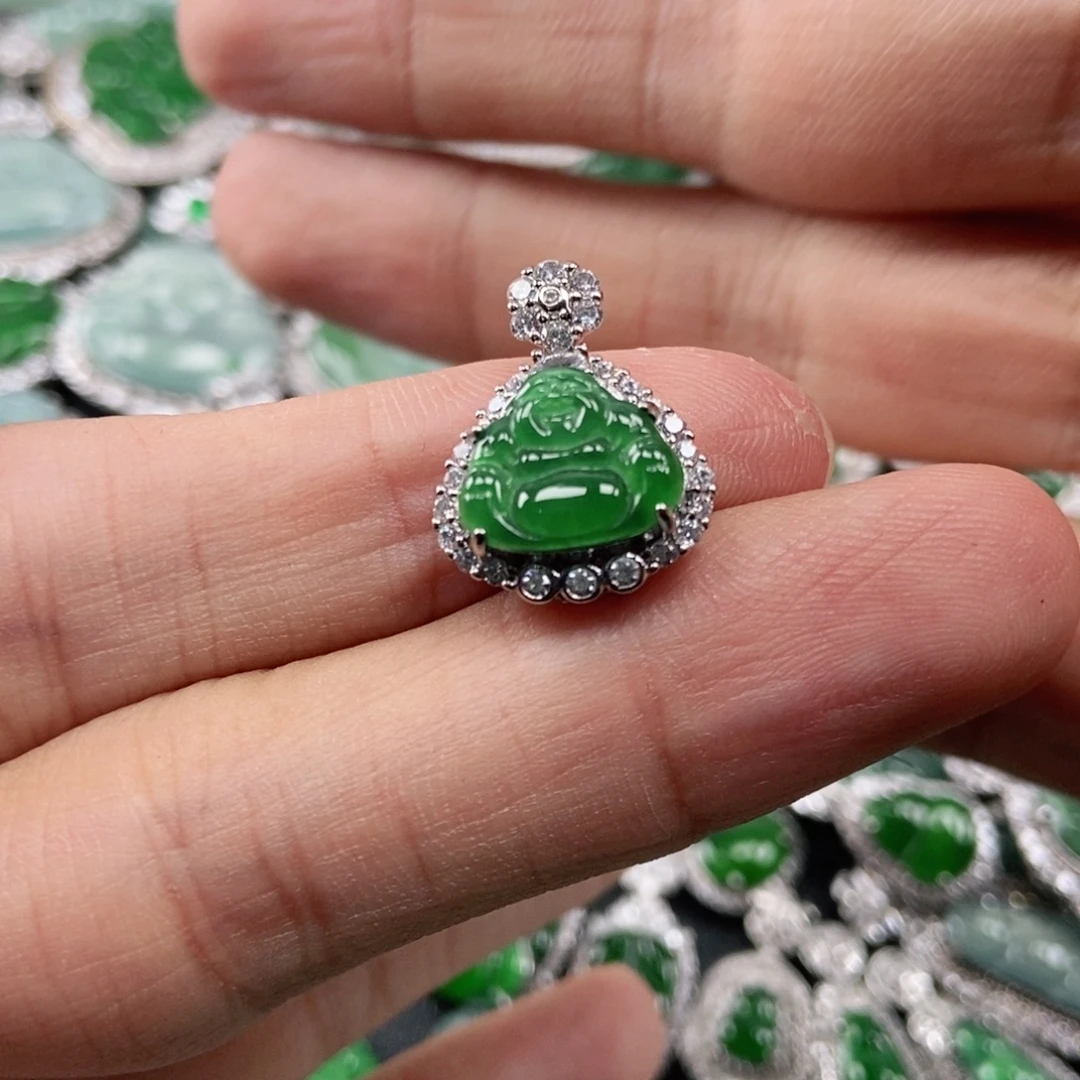 翡翠未镶嵌吊坠(不含链)