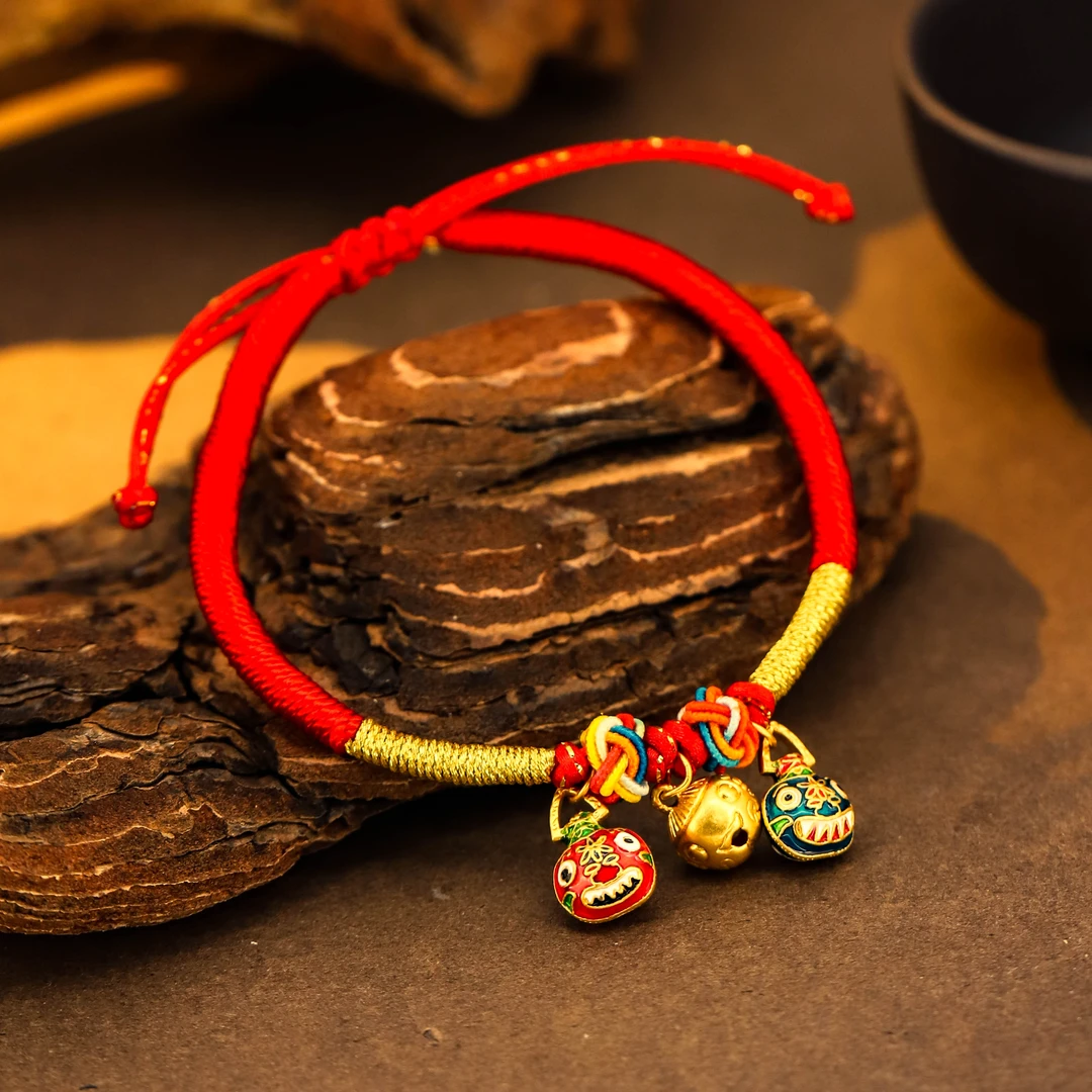 【敏敏专享】足金999投资金 吞金兽配件红绳编织 （编好发）HJS1102