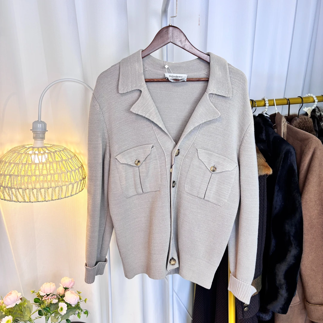 95新 YSL/圣罗兰 ysl开衫外套/fy0910