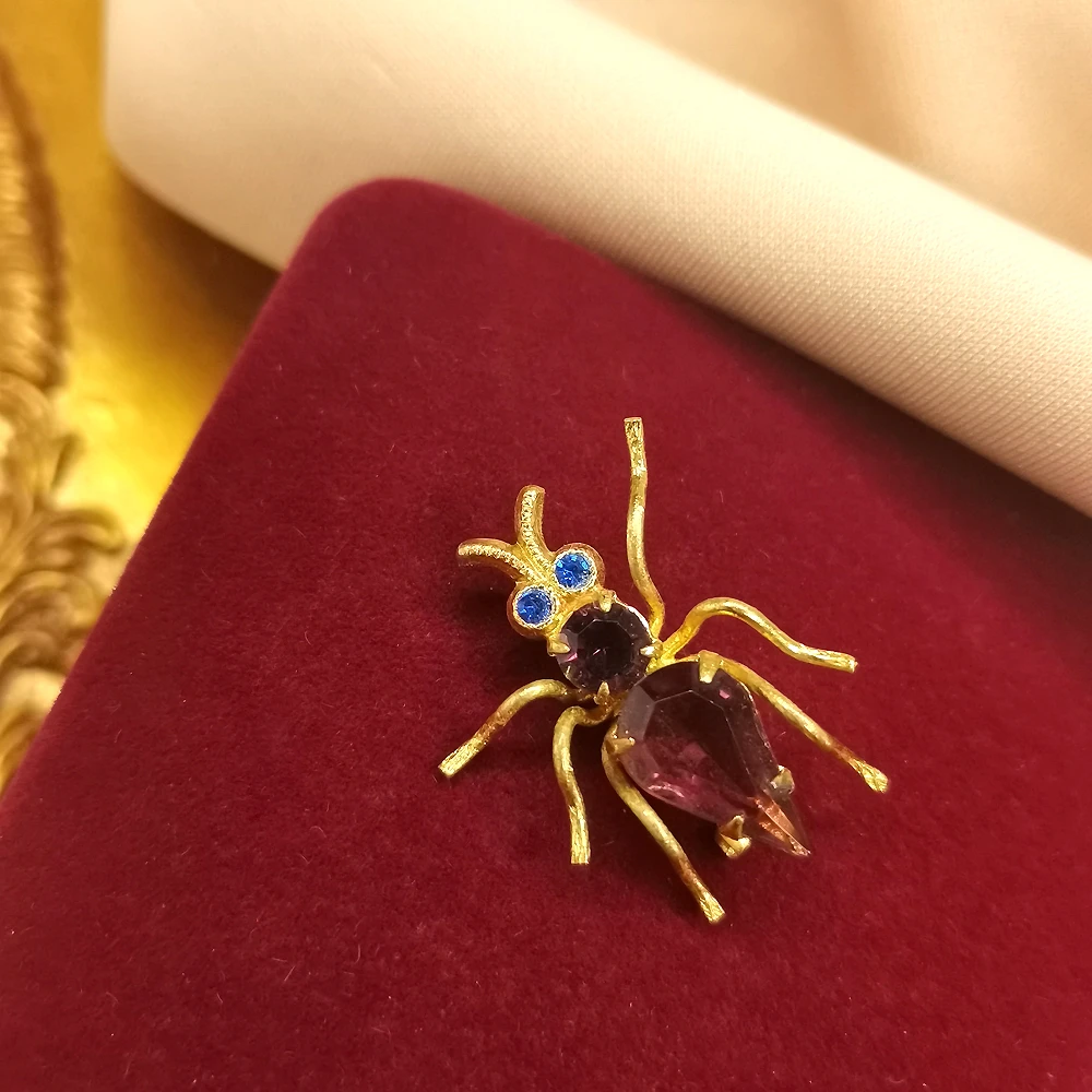 老捷克冰糖小昆虫胸针[2501202-065]