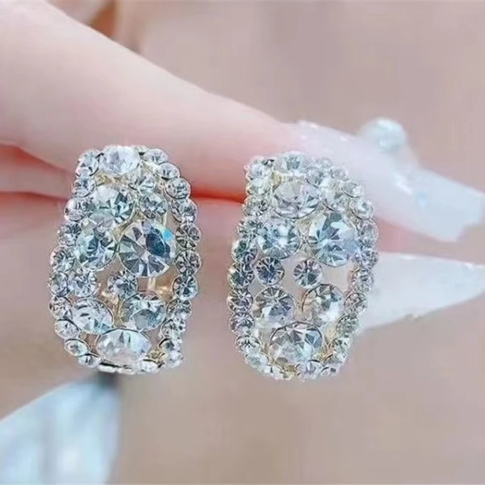 合金耳饰 网红新款高级感轻奢耳钉 气质小众高贵耳环女 时尚耳饰