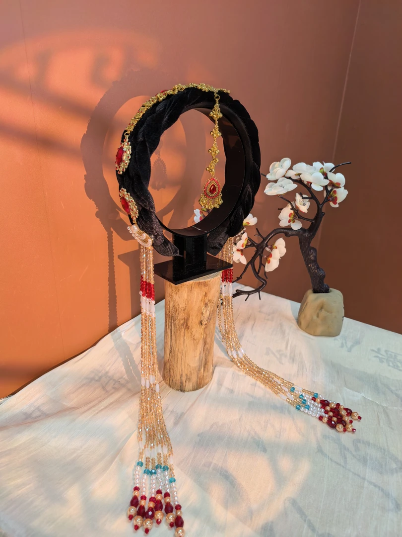 【惊鸿】原创自制新中式国风流苏发箍