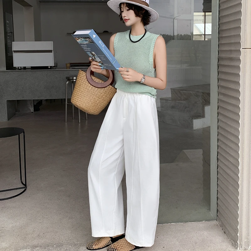 2025夏季新款韩系休闲气球裤百搭休闲阔腿萝卜裤女