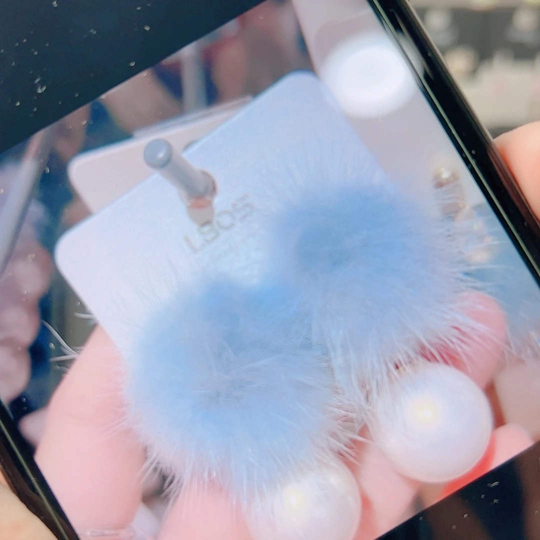 琉璃纯铜合金耳环的