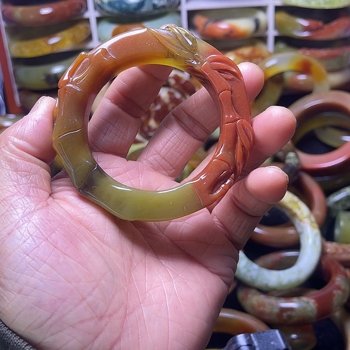 蛇纹石玉合金手镯