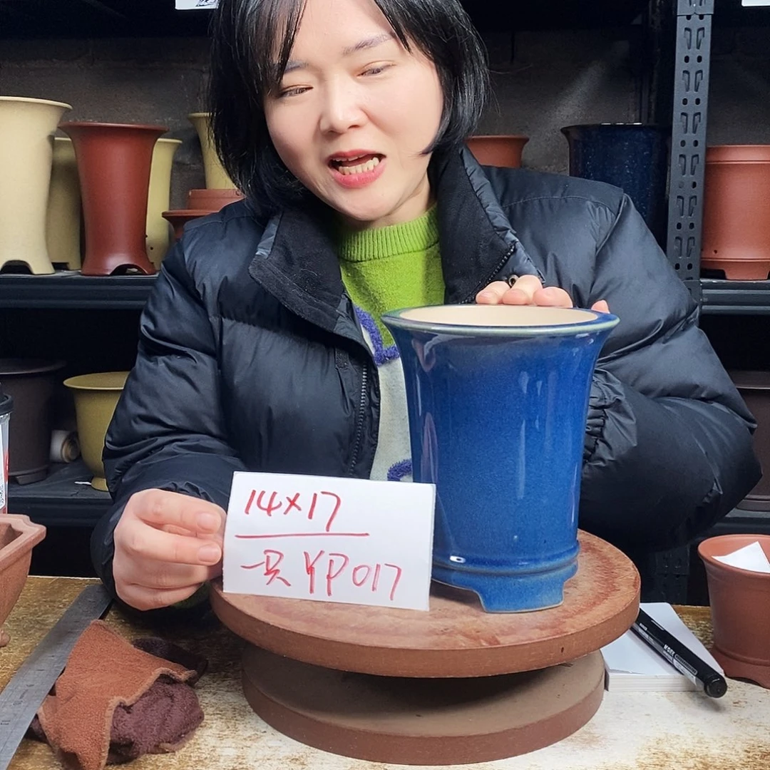 紫砂紫砂花盆一只YP017