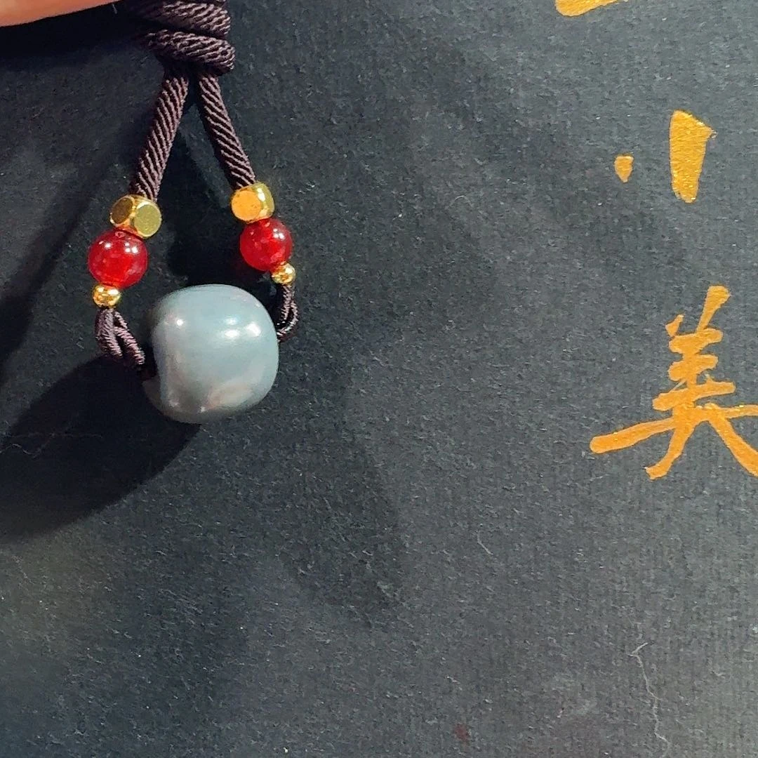 和田玉未镶嵌颈饰若羌青花15