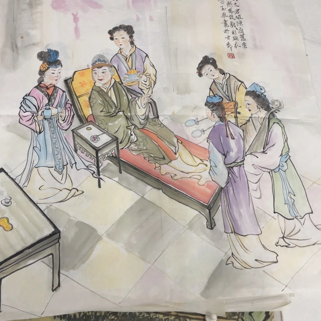 国画胡小春老师绘画