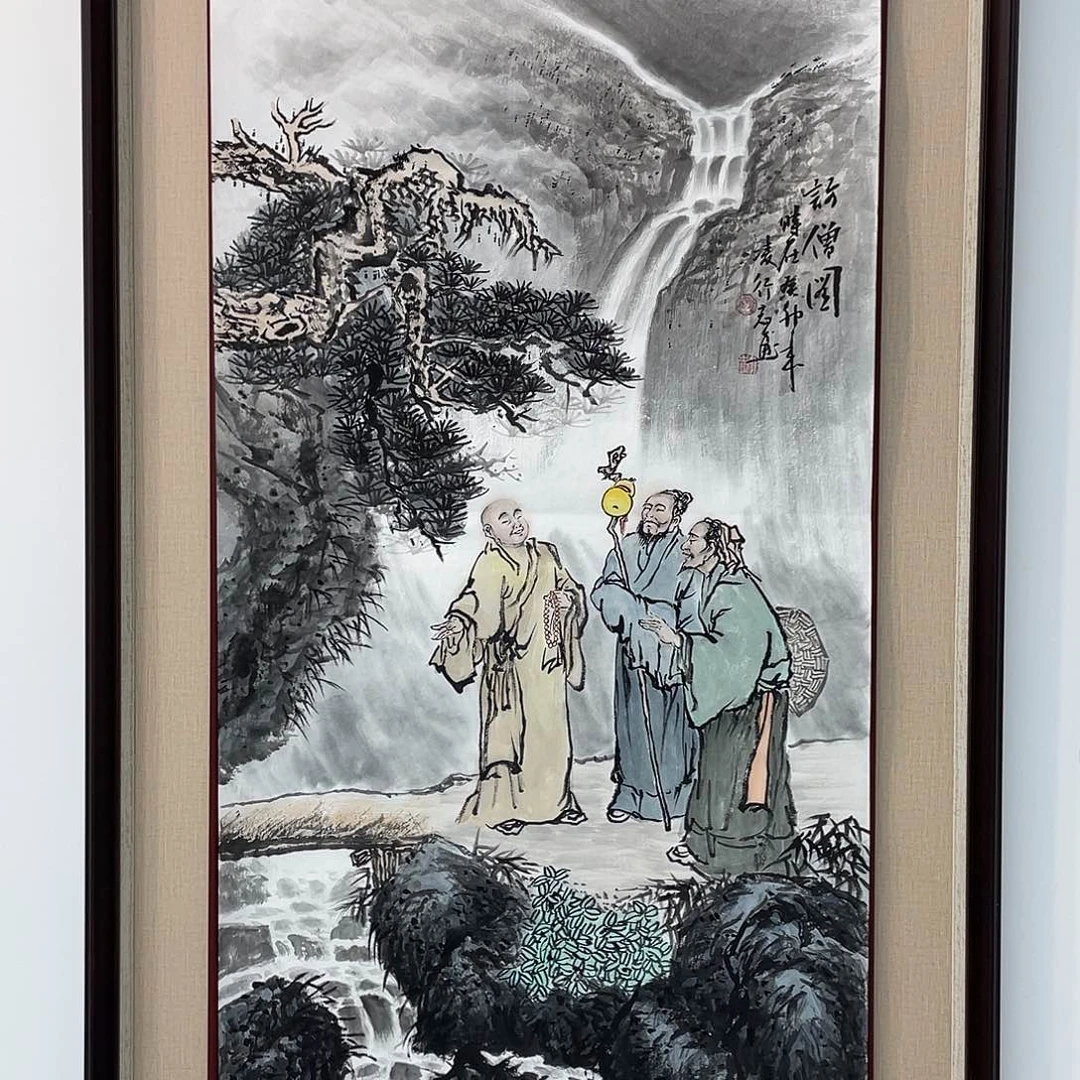 国画凌行志手绘作品