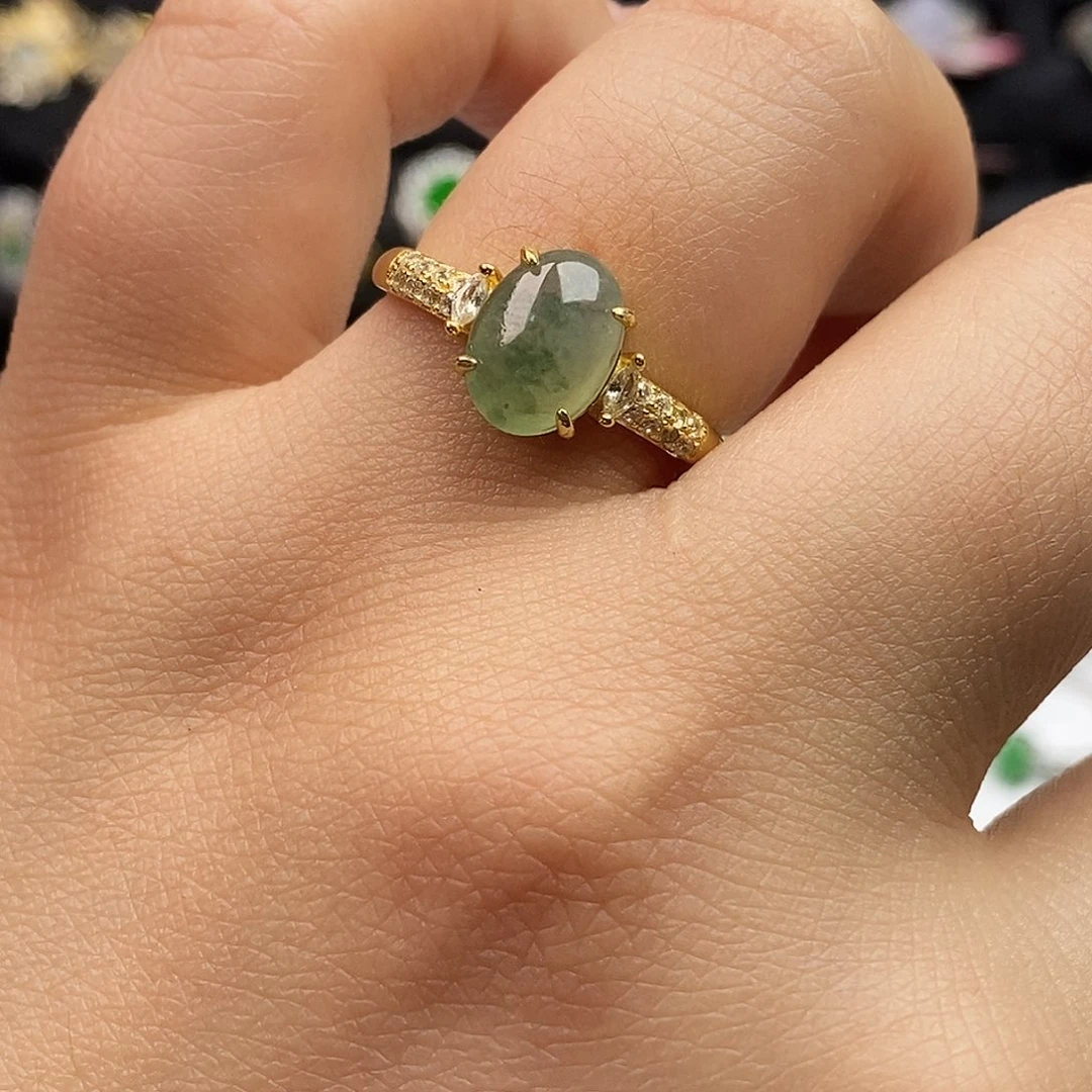 翡翠未镶嵌戒指翡翠