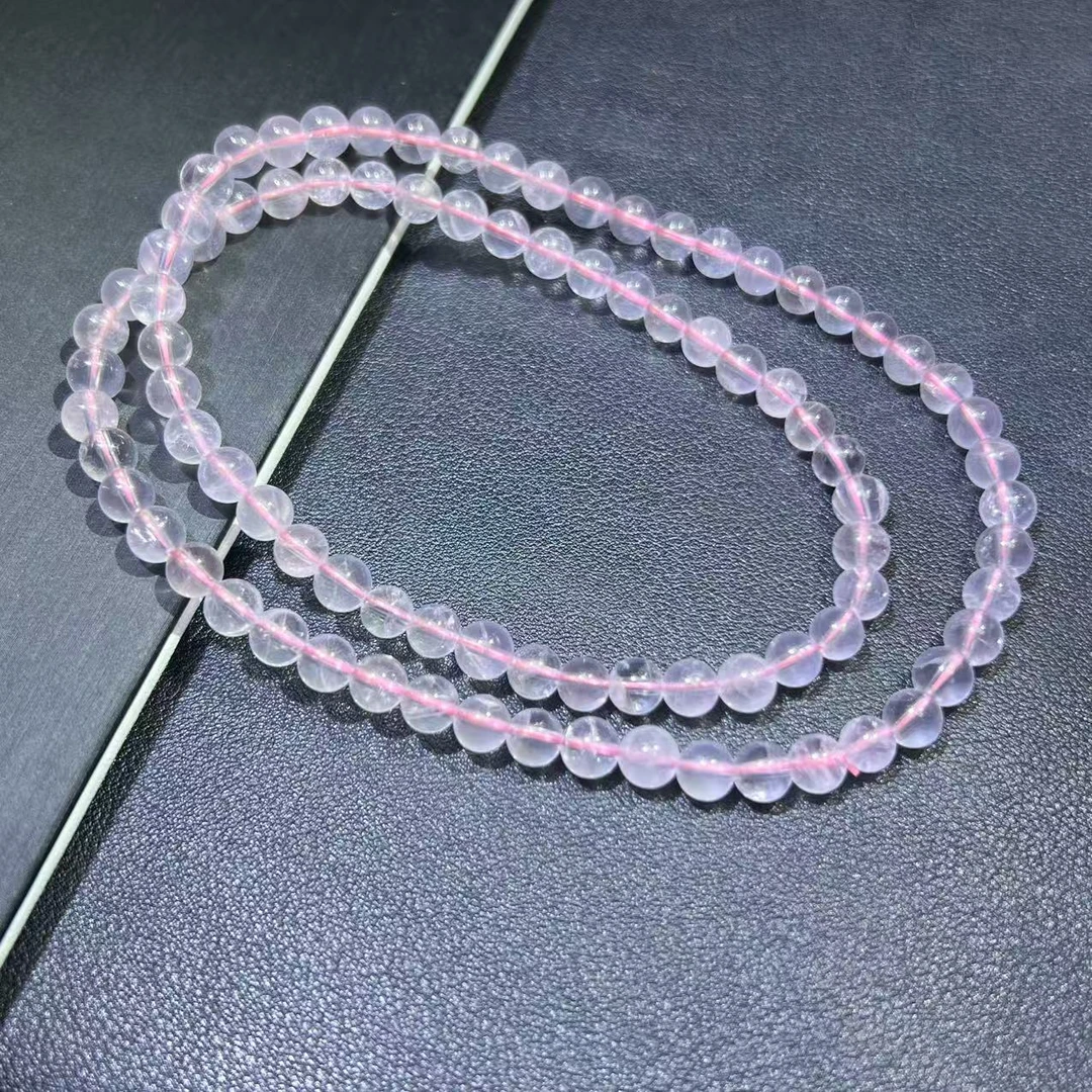 面面来财珠宝C11061卡6卡7左右-冰花芙蓉晶粉水晶项链