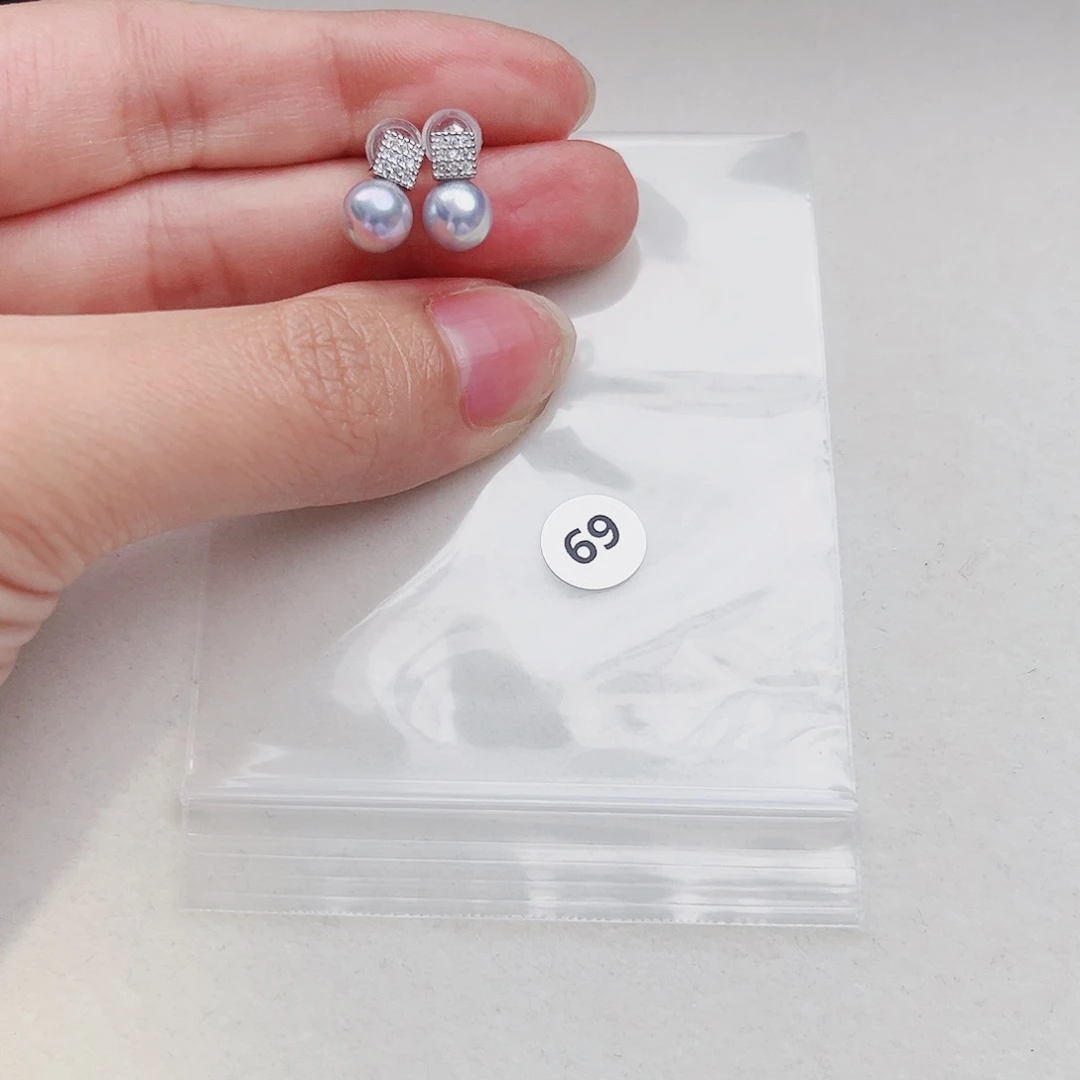 银S925镶嵌海水珍珠耳饰