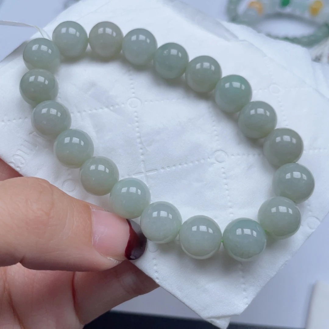 翡翠手链未镶嵌小**学纯天然a货缅甸翡翠包邮