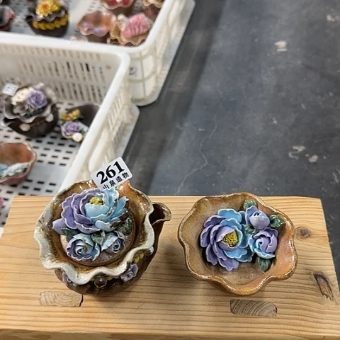 瓷片柴烧柴烧柴烧261一套