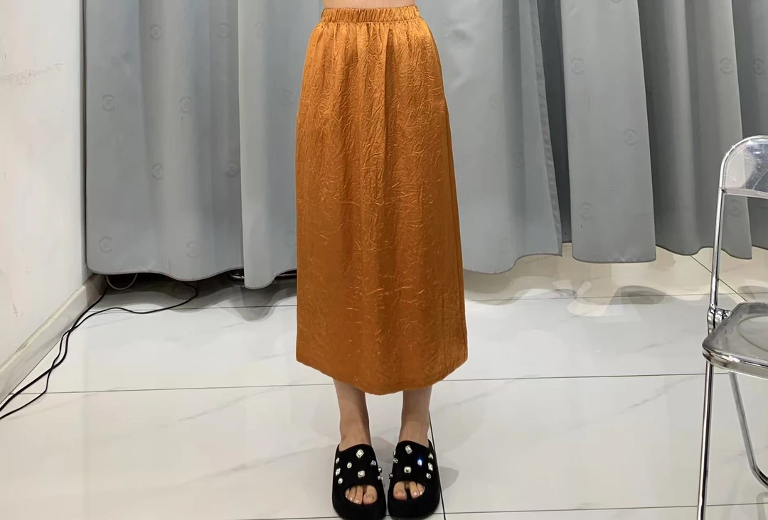 可米 夏季新款 气质百搭女士中长款休闲半身裙 9966