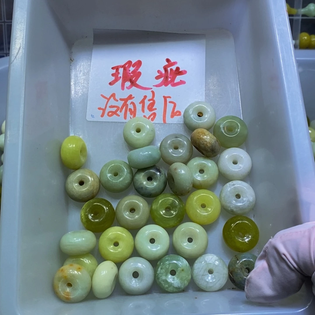 合金蛇纹石玉颈饰21