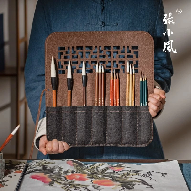 张小凤国画毛笔写意工笔勾线笔初学专业级画笔国画笔中国画狼毫兼