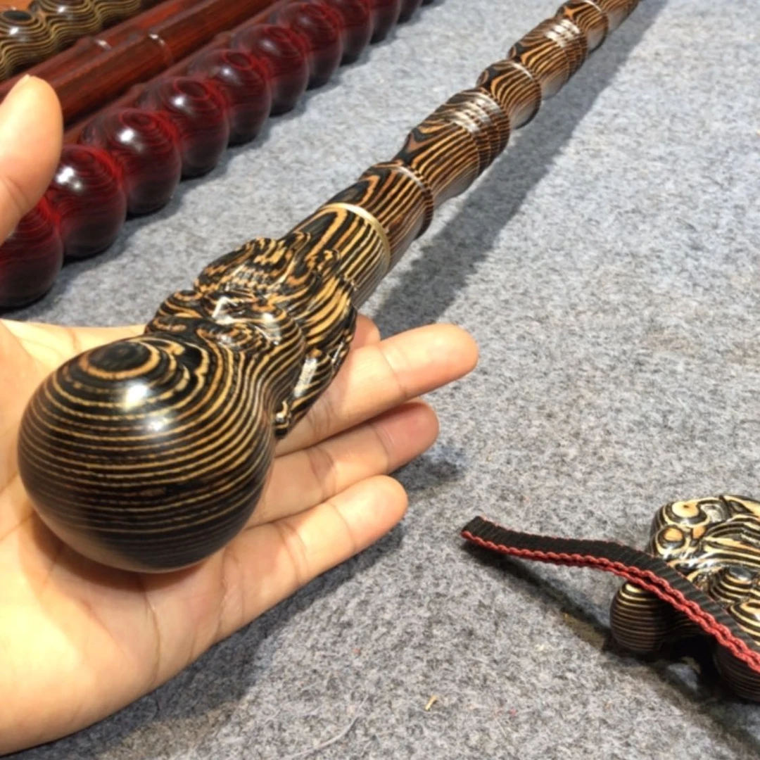 【闪购商品】木斑马木寿星手杖一根