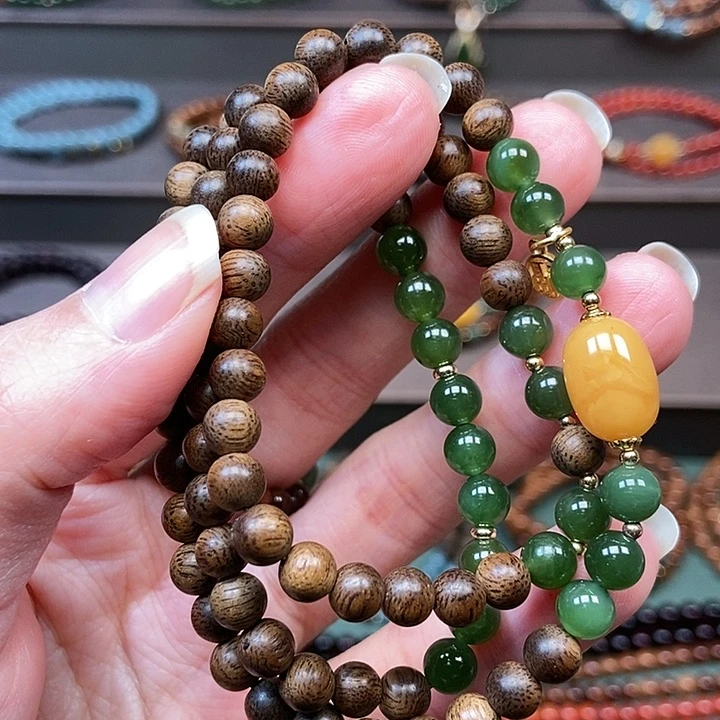 未镶嵌沉香手串0.5