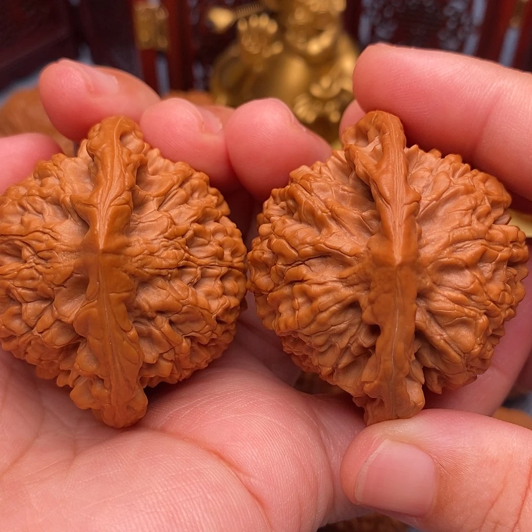 把件文玩核桃49全品麒麟纹官帽