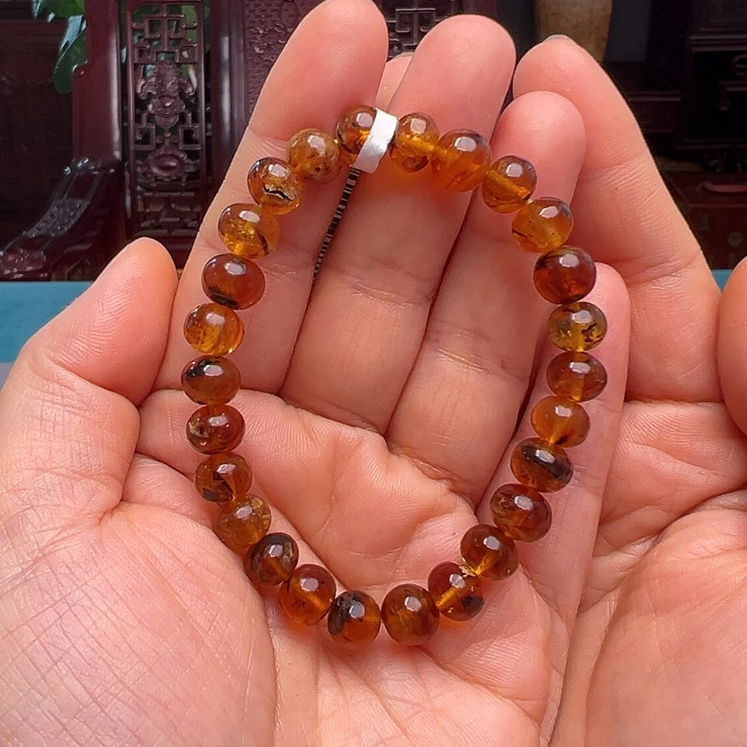 琥珀裸石未镶嵌抚顺琥珀10309。8m m