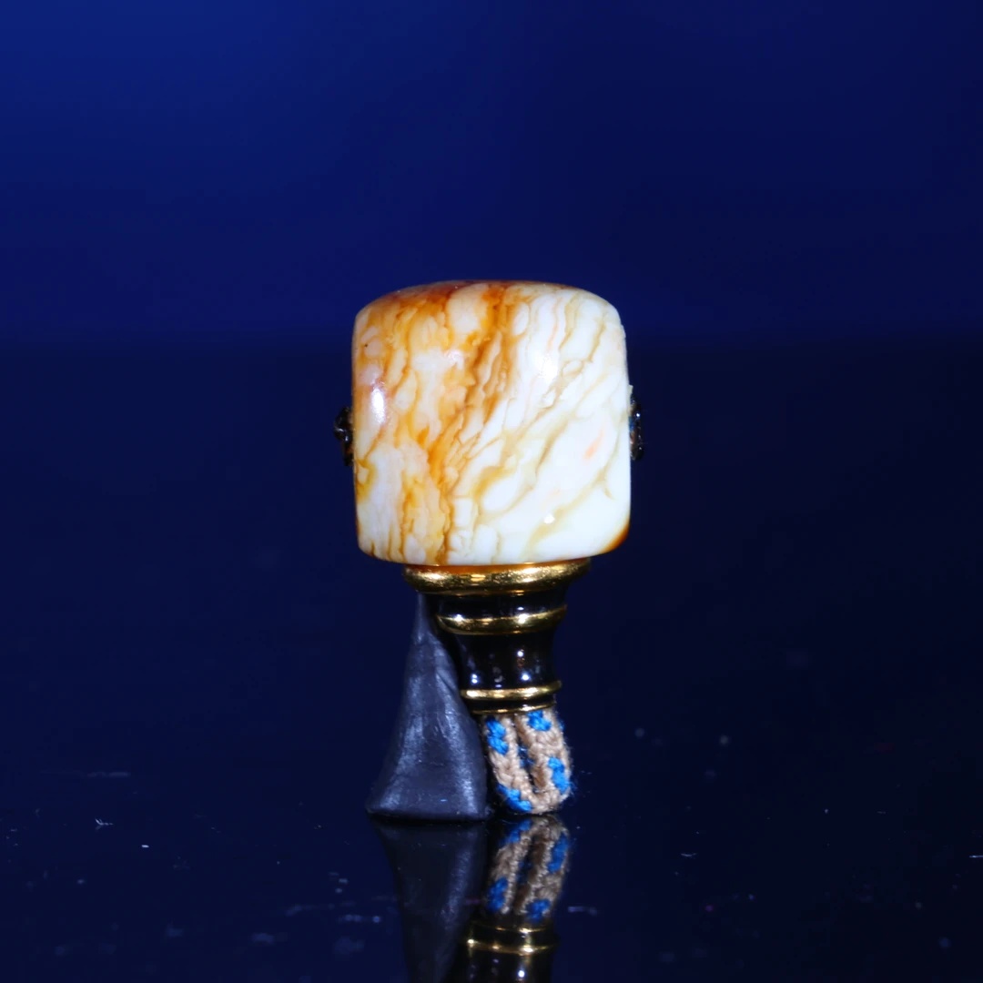 12m蜜蜡三通原矿一物一图白蜡沁色虎皮金塔分体三通蜜蜡配饰c463