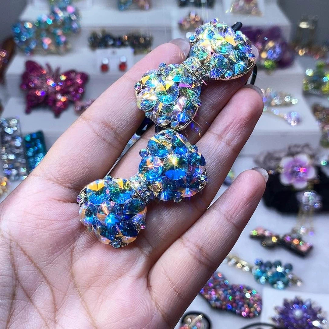 仿水晶铜合金发饰发夹发卡