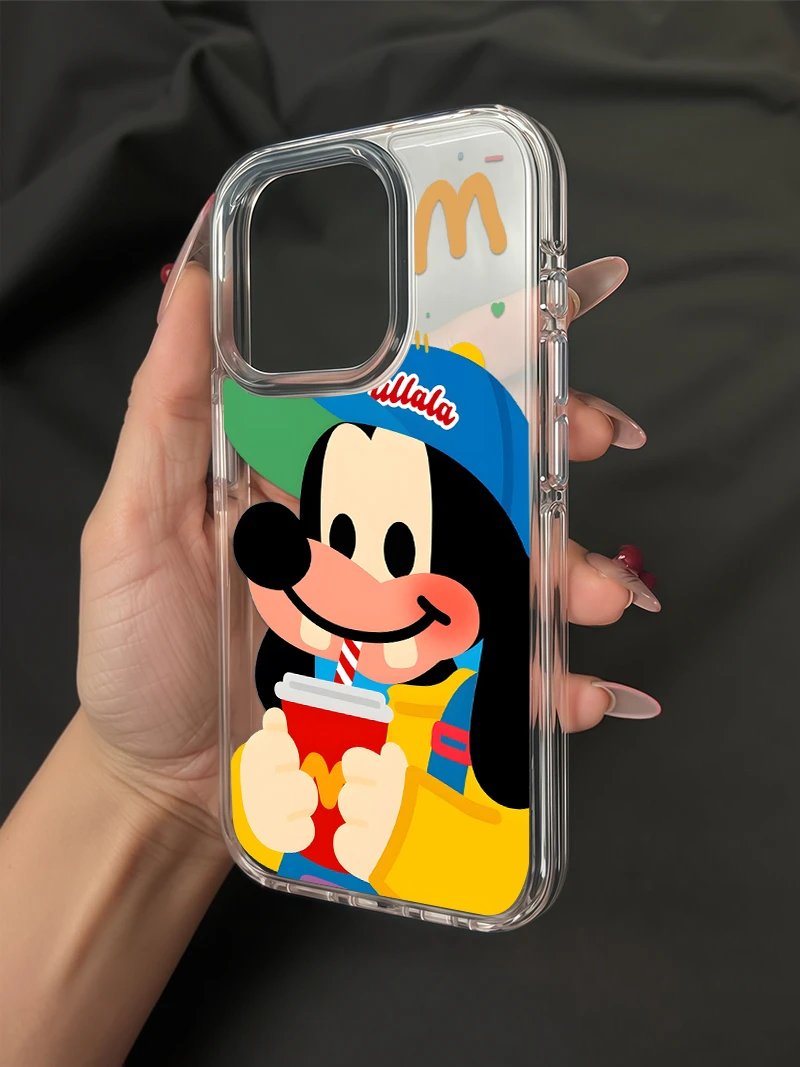 喝可乐的高飞适用苹果iPhone15/16promax华为手机壳13pro创意软壳