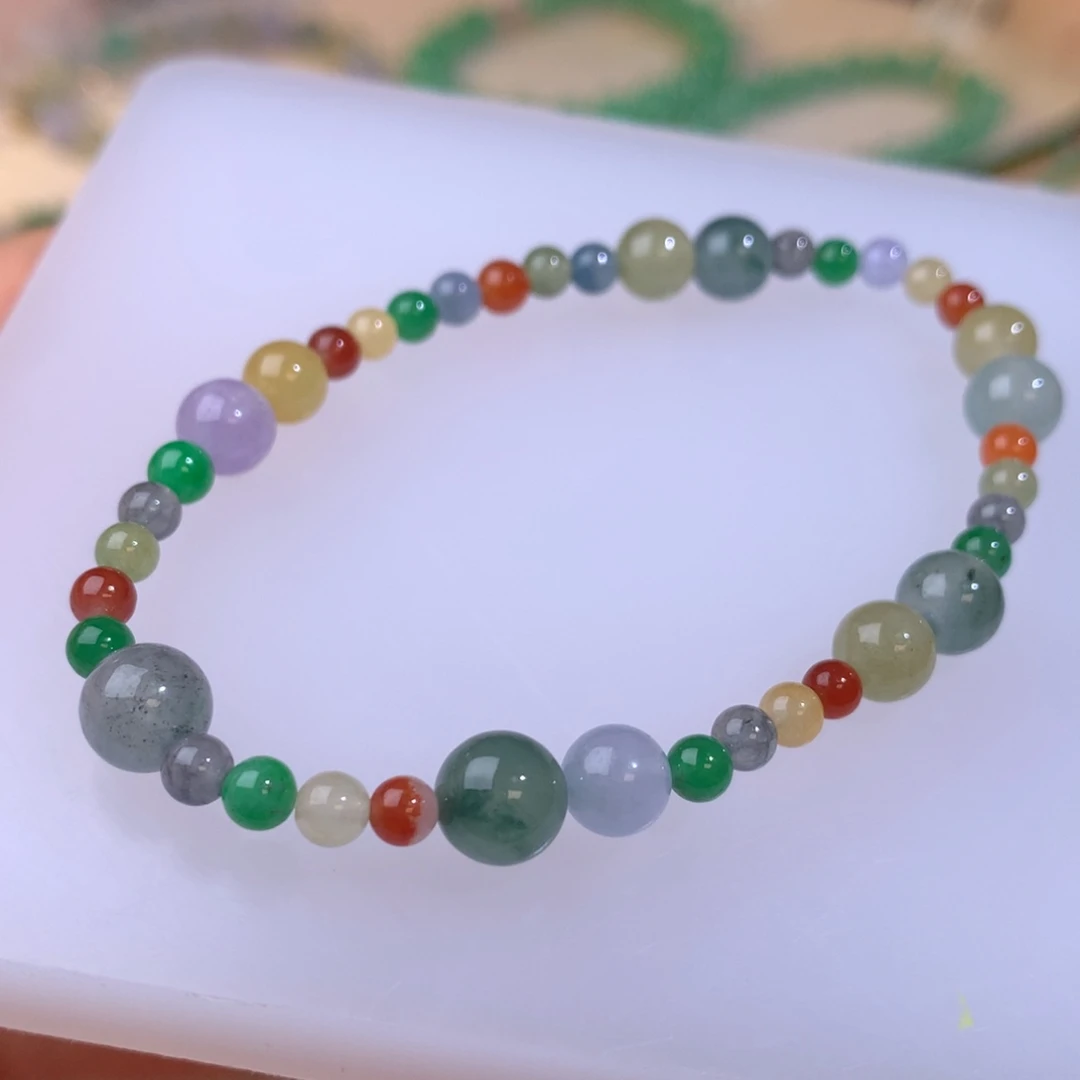 定制翡翠未镶嵌冰种起胶 特色多宝 莫奈花园